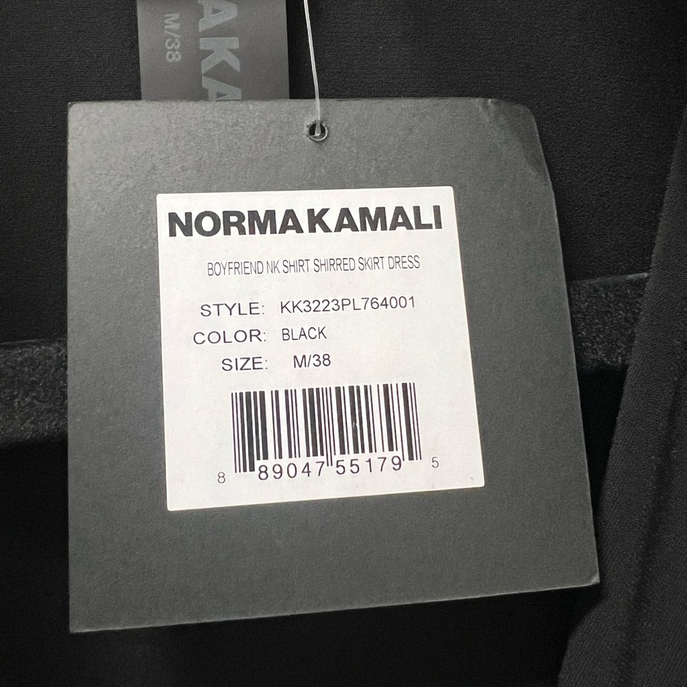 Norma Kamali Boyfriend Shirred Shirt Dress - Picture 11 of 14
